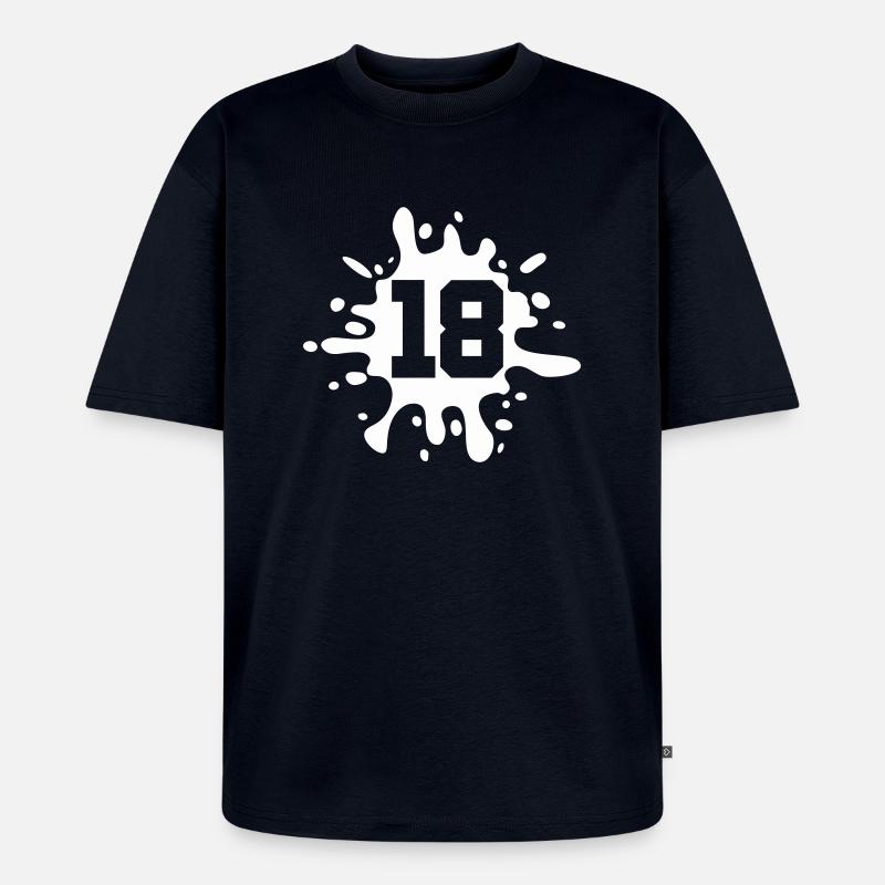 Farbklecks klecks 18 - Unisex Premium Oversized Bio T-Shirt - Navy