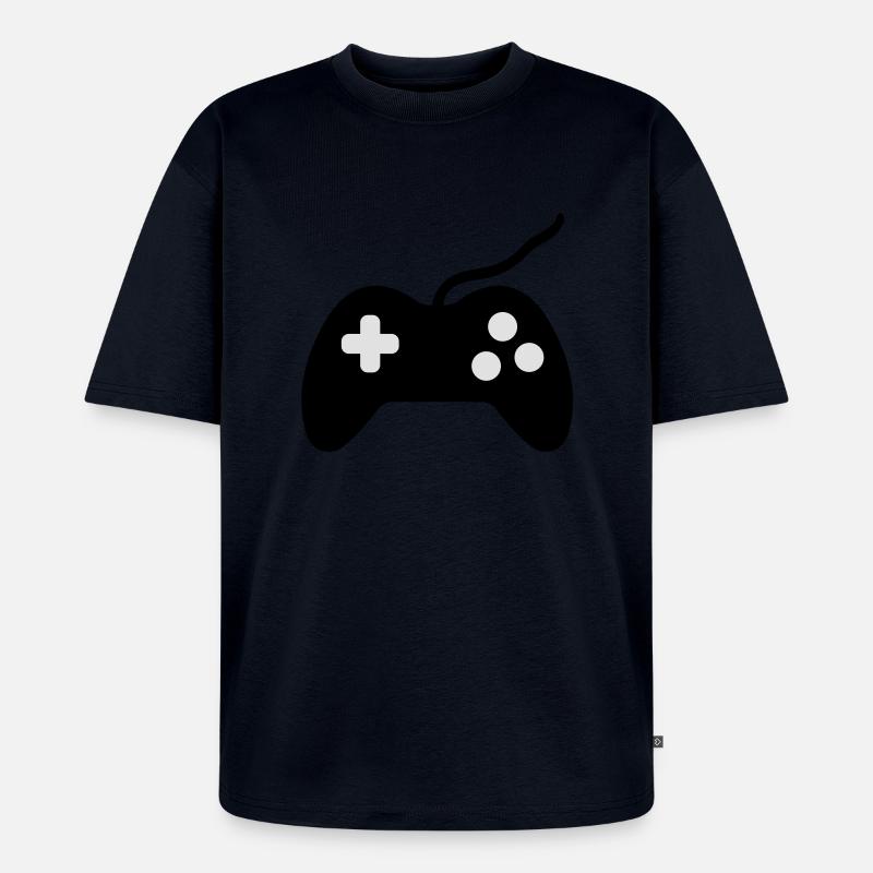 controller_form_f2 - Unisex Premium Oversized Organic T-Shirt - navy