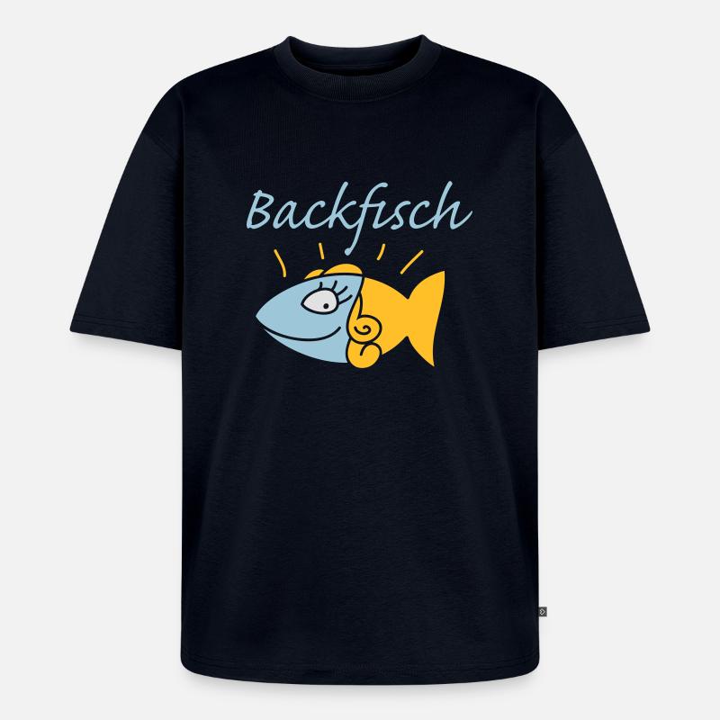 Backfisch - Unisex Premium Oversized Bio T-Shirt - Navy
