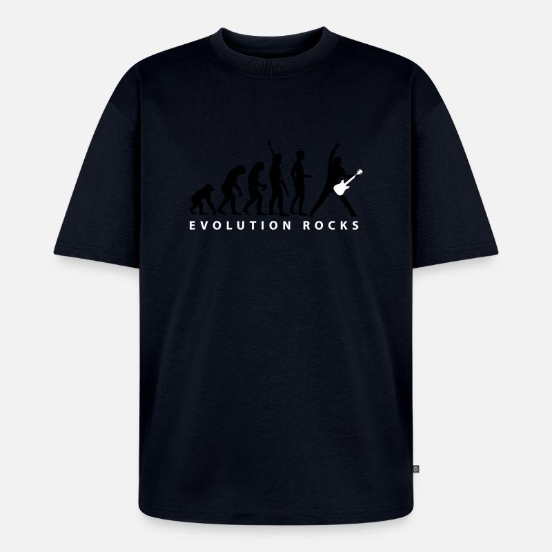 evolution_guitar_112013_c_2c - Unisex Premium Oversized Bio T-Shirt - Navy