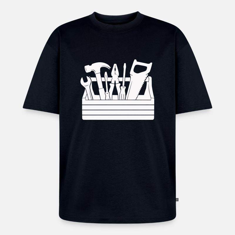 toolbox - T-shirt Premium bio oversize Unisexe - bleu marine