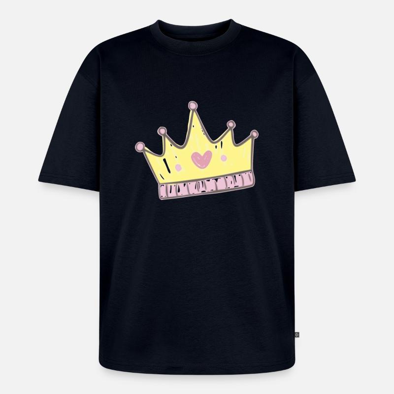 Prinzessin - Unisex Premium Oversized Bio T-Shirt - Navy