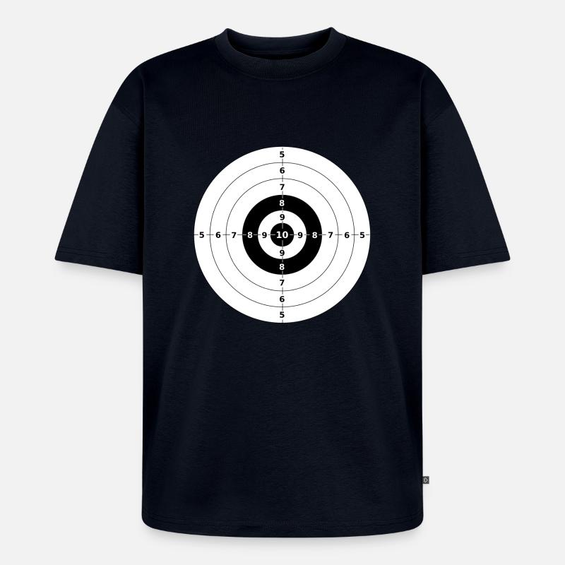 Dartscheibe - Unisex Premium Oversized Bio T-Shirt - Navy