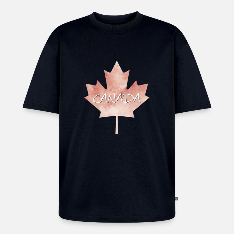 Maple Leaf Canada - Canada - T-shirt Premium bio oversize Unisexe - bleu marine