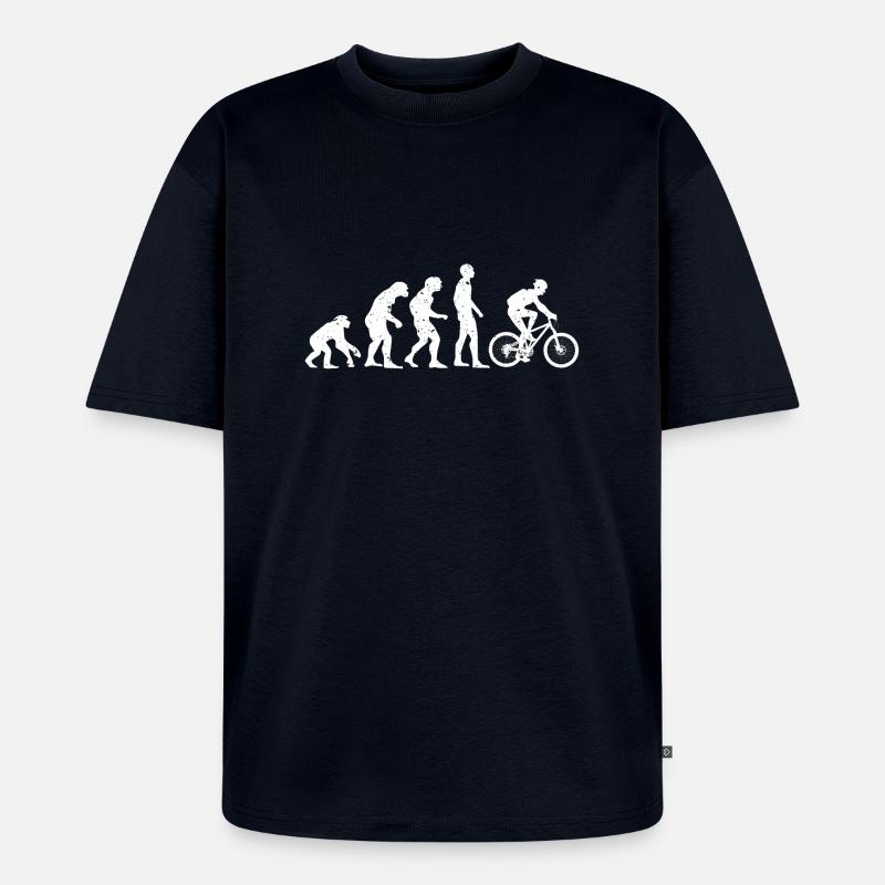 FAHRRADEVOLUTION! - Unisex Premium Oversized Bio T-Shirt - Navy