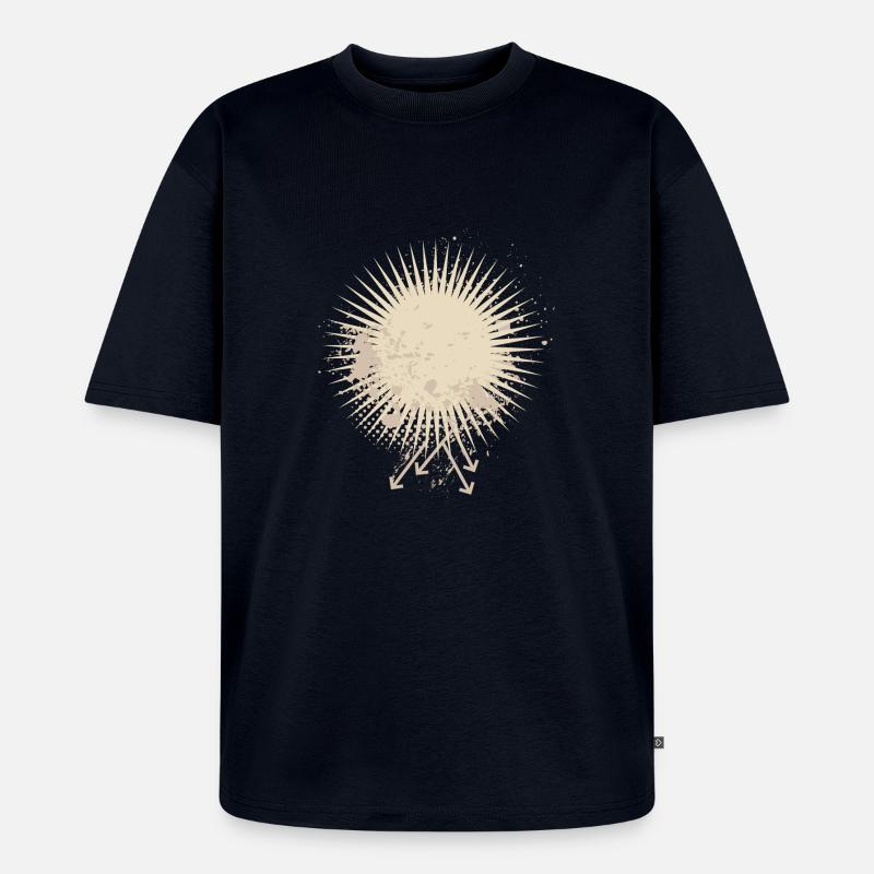 Vector background eu - Unisex Premium Oversized Organic T-Shirt - navy