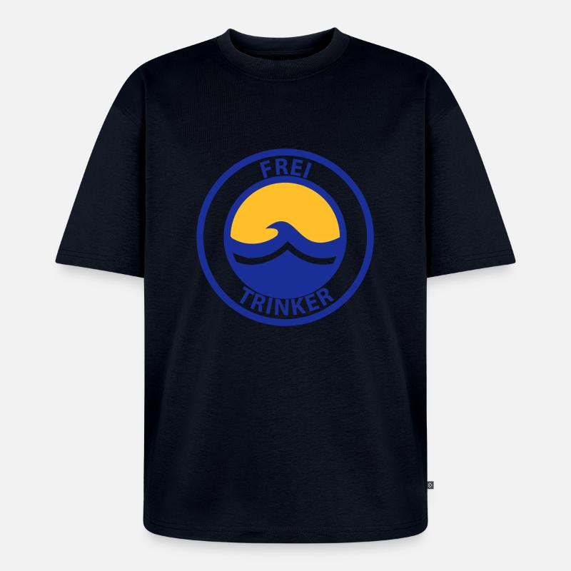 Freitrinker - Unisex Premium Oversized Bio T-Shirt - Navy