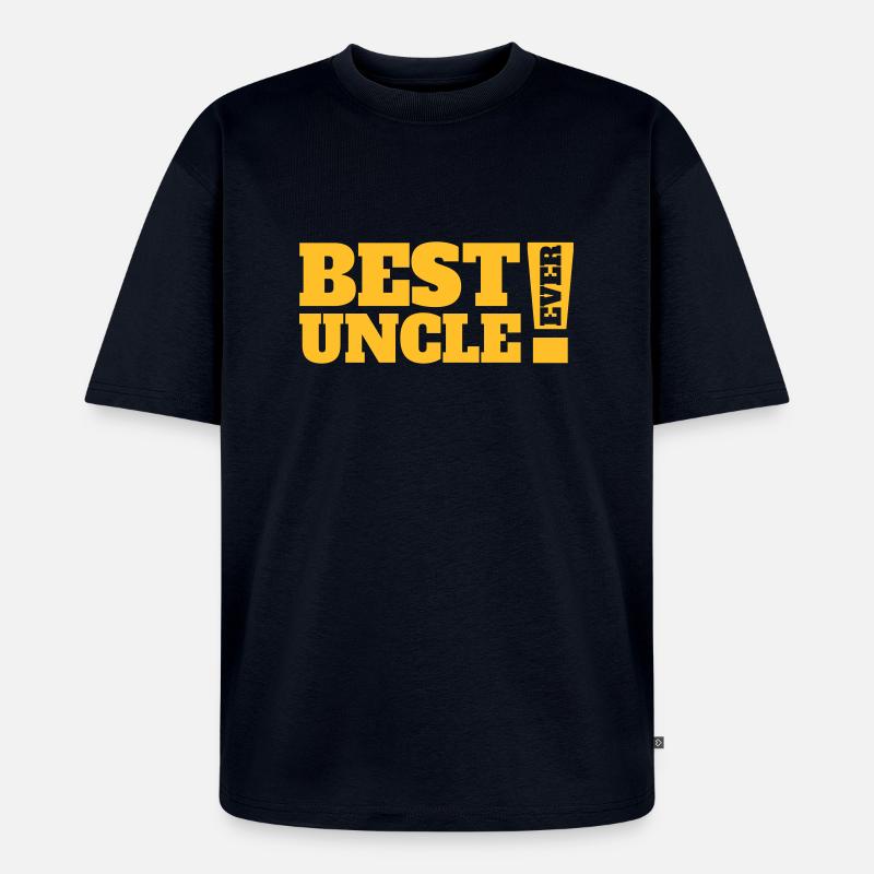 Best Uncle Ever - Unisex Premium Oversized Bio T-Shirt - Navy