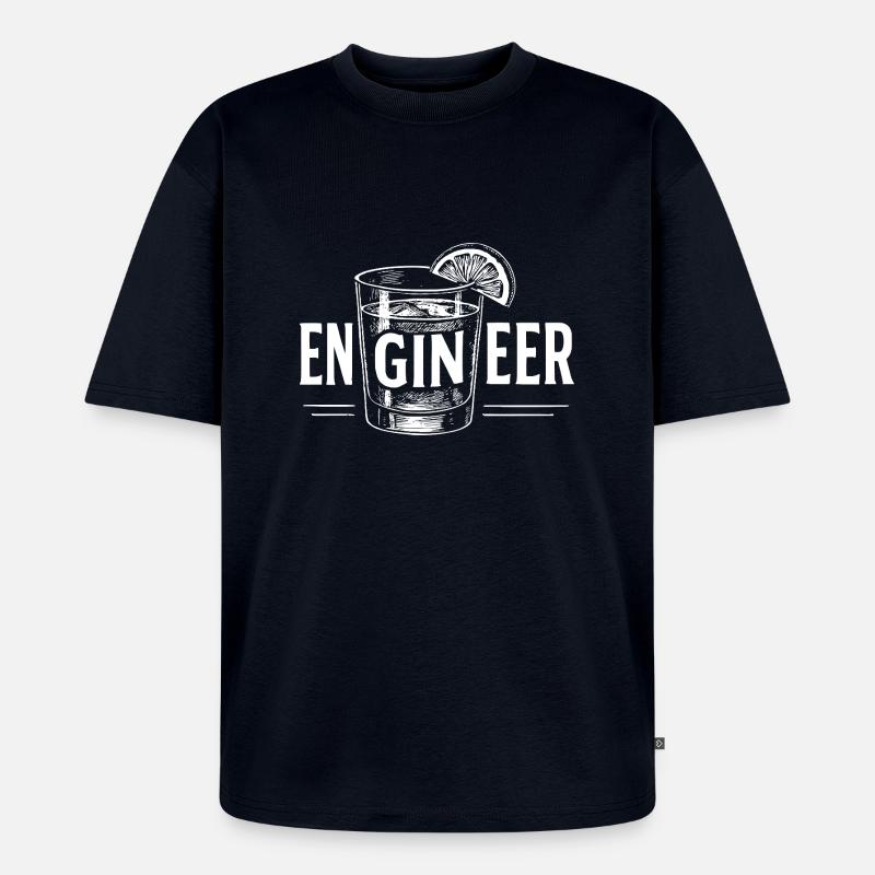 Engineer: Perfekte Geschenkidee für Ingenieure - Unisex Premium Oversized Bio T-Shirt - Navy