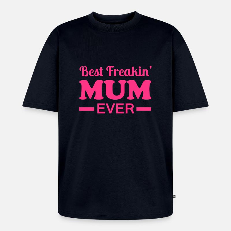 Mum - Unisex Premium Oversized Bio T-Shirt - Navy