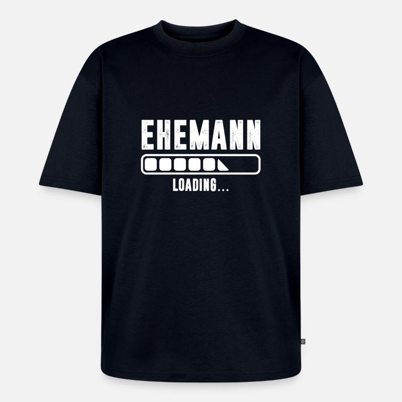 EHEMANN - Unisex Premium Oversized Bio T-Shirt - Navy