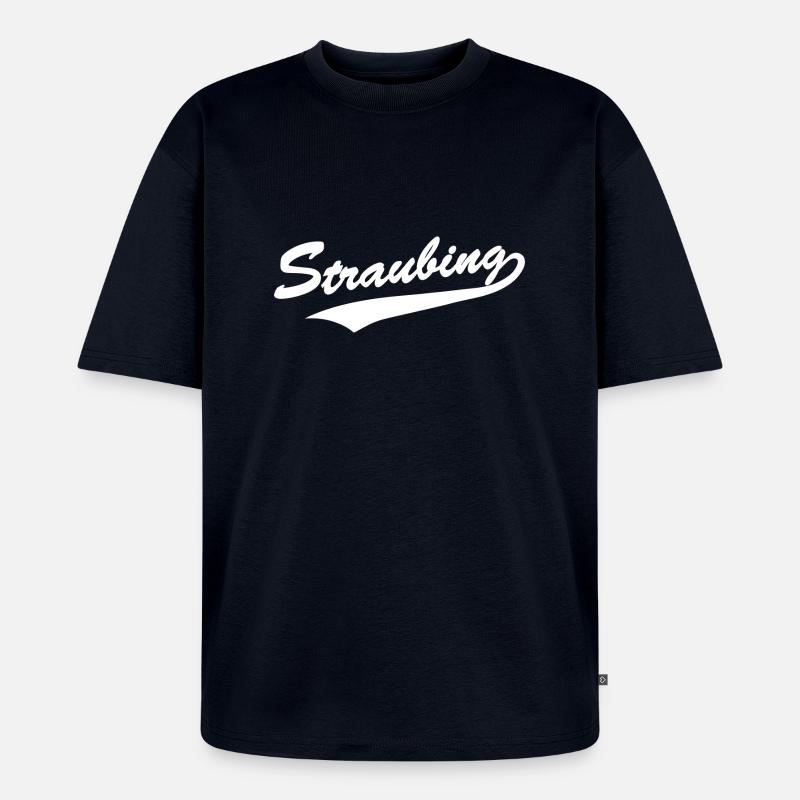 Straubing Baseball-Style - Unisex Premium Oversized Bio T-Shirt - Navy
