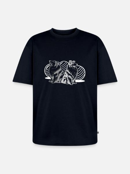 Driftball (3 colours) - Unisex Premium Oversized Organic T-Shirt - navy
