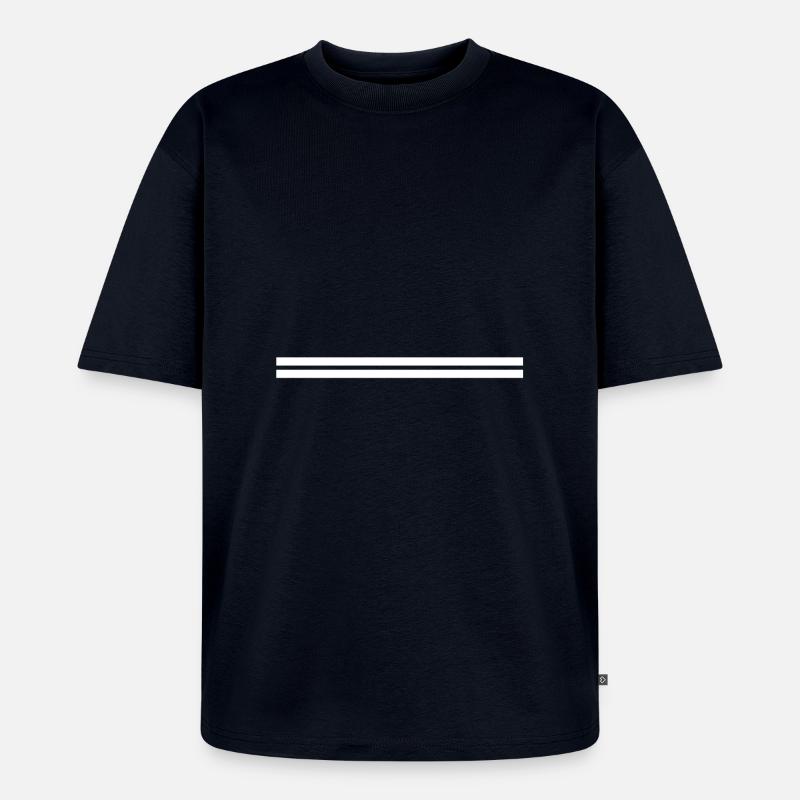 Weise Balken - Unisex Premium Oversized Bio T-Shirt - Navy