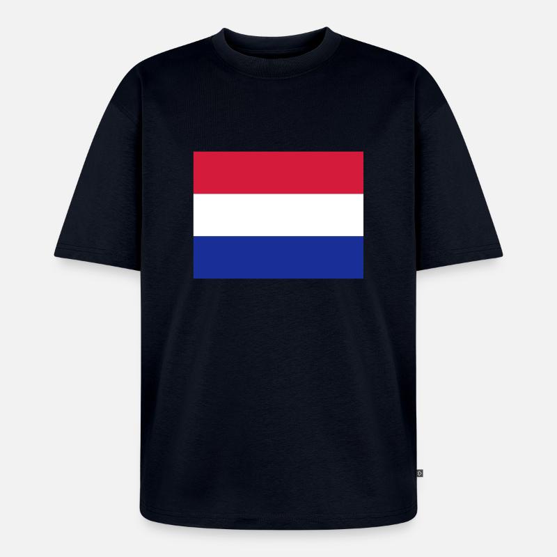drapeau_pays_bas - Unisex Premium Oversized Bio T-Shirt - Navy