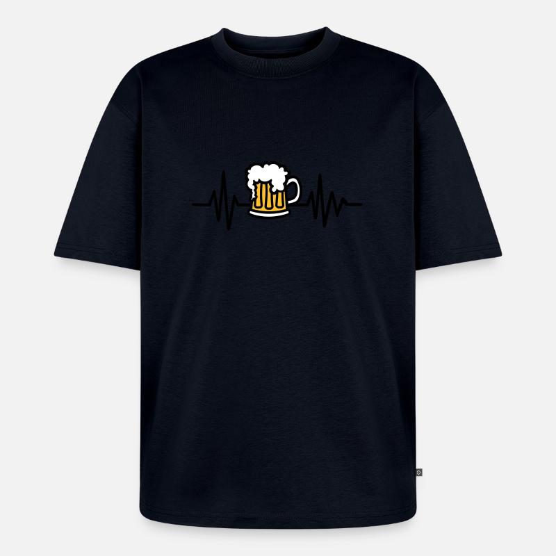 Bier - Unisex Premium Oversized Bio T-Shirt - Navy