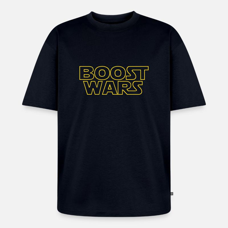 Boost Wars - Unisex Premium Oversized Bio T-Shirt - Navy