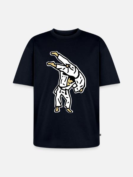 kata_guruma0 - Unisex Premium Oversized Organic T-Shirt - navy