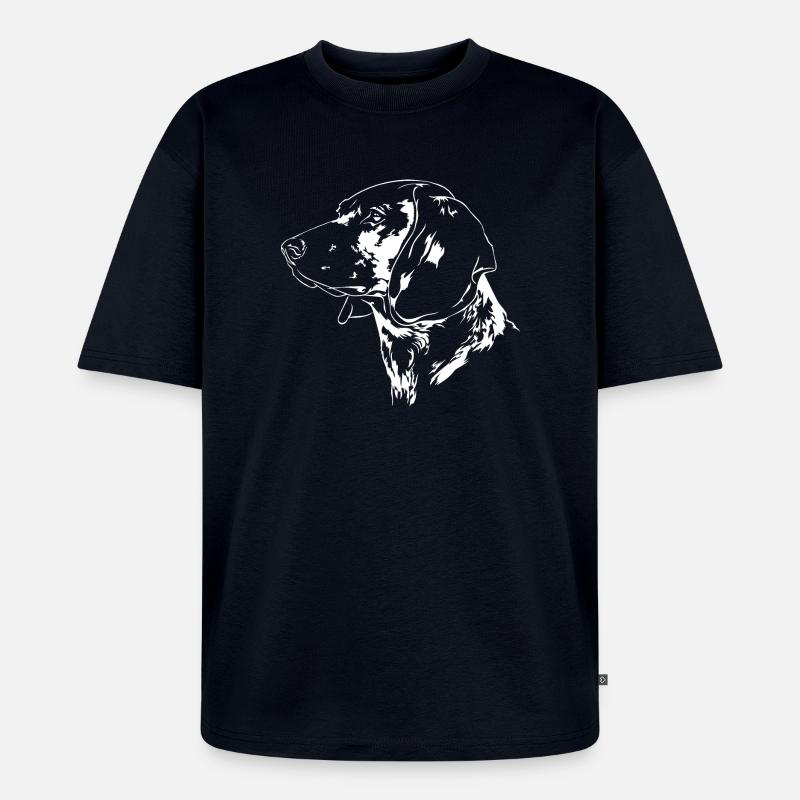 BAYERISCHER GEBIRGSSCHWEIßHUND Jagdhunde Wilsigns - Unisex Premium Oversized Bio T-Shirt - Navy
