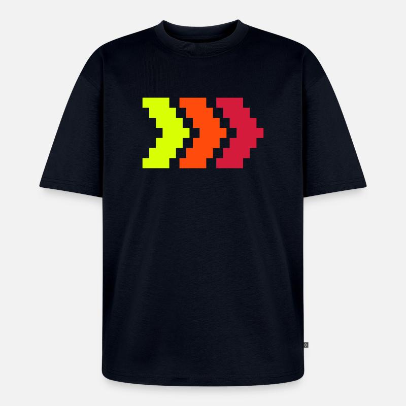 Turbo-Pfeile - Unisex Premium Oversized Bio T-Shirt - Navy