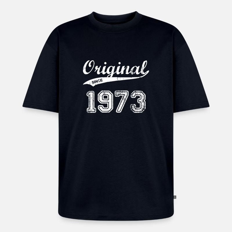 1973 - Unisex Premium Oversized Bio T-Shirt - Navy