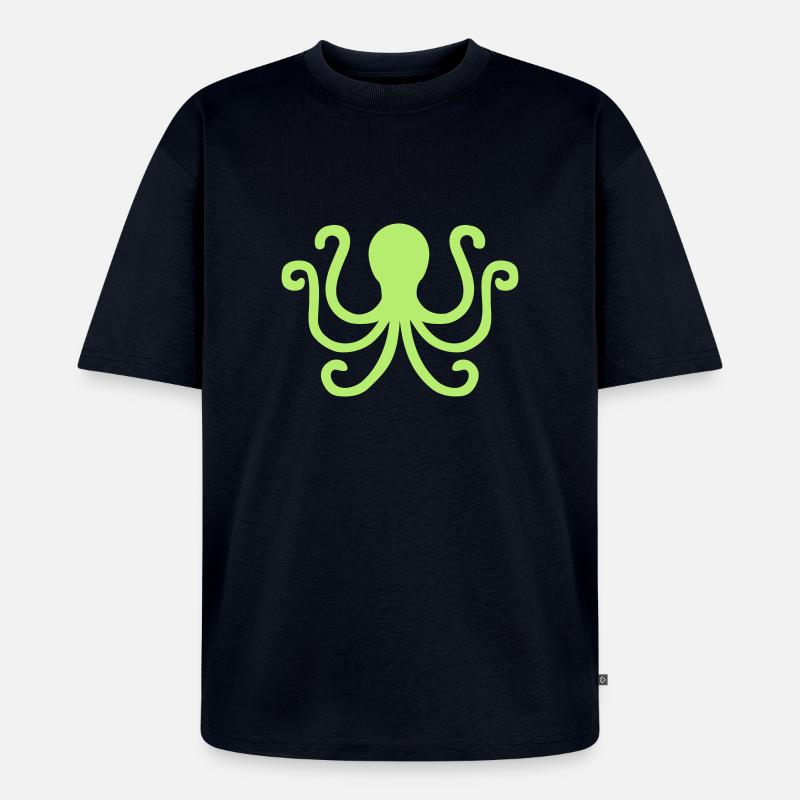 Krake - Unisex Premium Oversized Bio T-Shirt - Navy