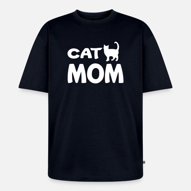 Katzenmutter - Unisex Premium Oversized Bio T-Shirt - Navy