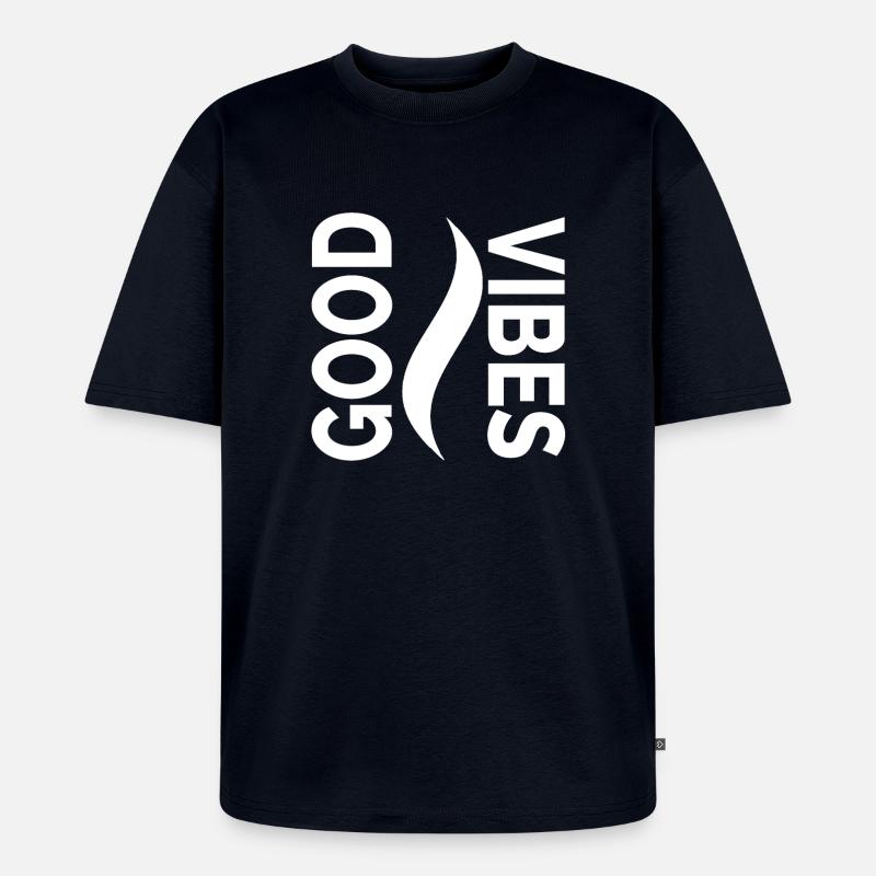 Gute Stimmung - Unisex Premium Oversized Bio T-Shirt - Navy