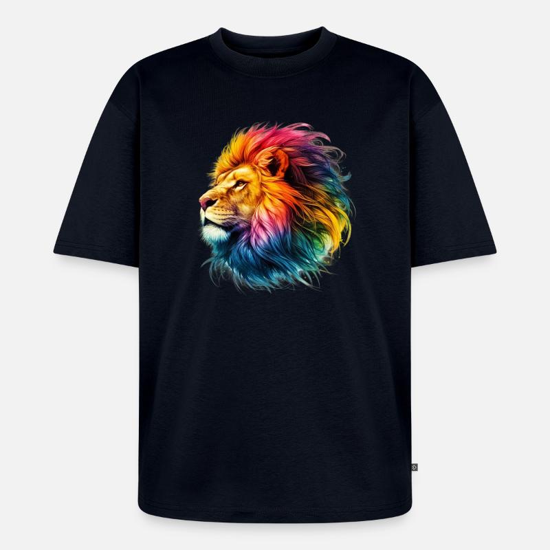 Löwe - Unisex Premium Oversized Bio T-Shirt - Navy