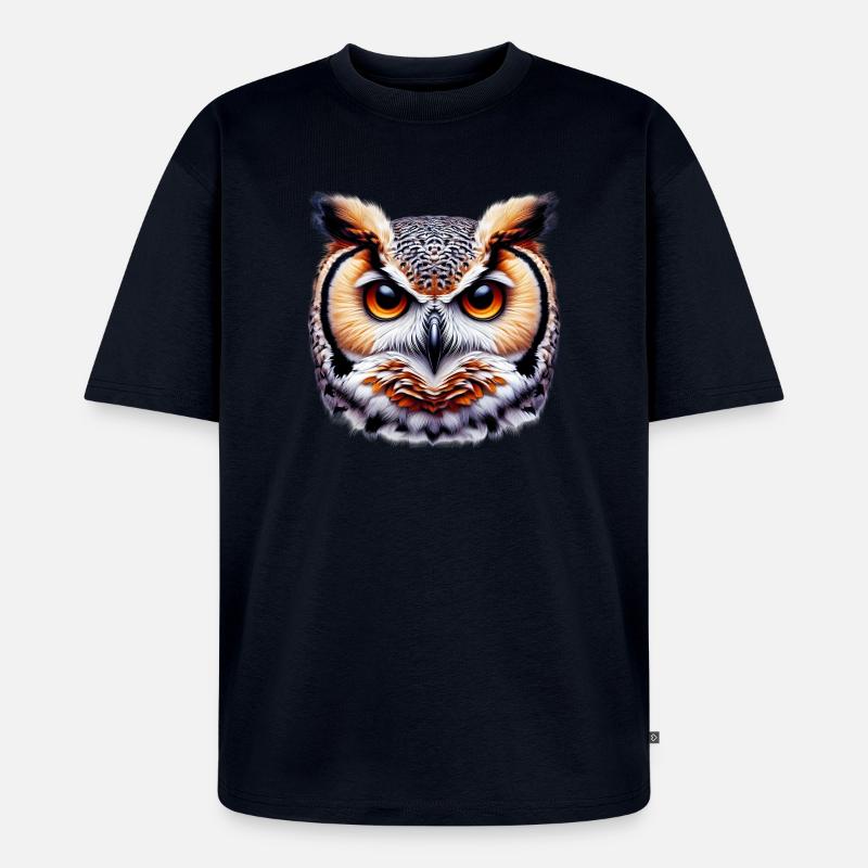Eule - Unisex Premium Oversized Bio T-Shirt - Navy