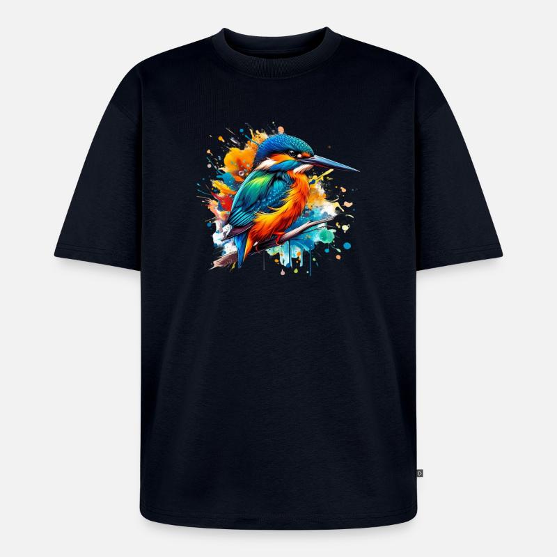 Eisvogel - Unisex Premium Oversized Bio T-Shirt - Navy