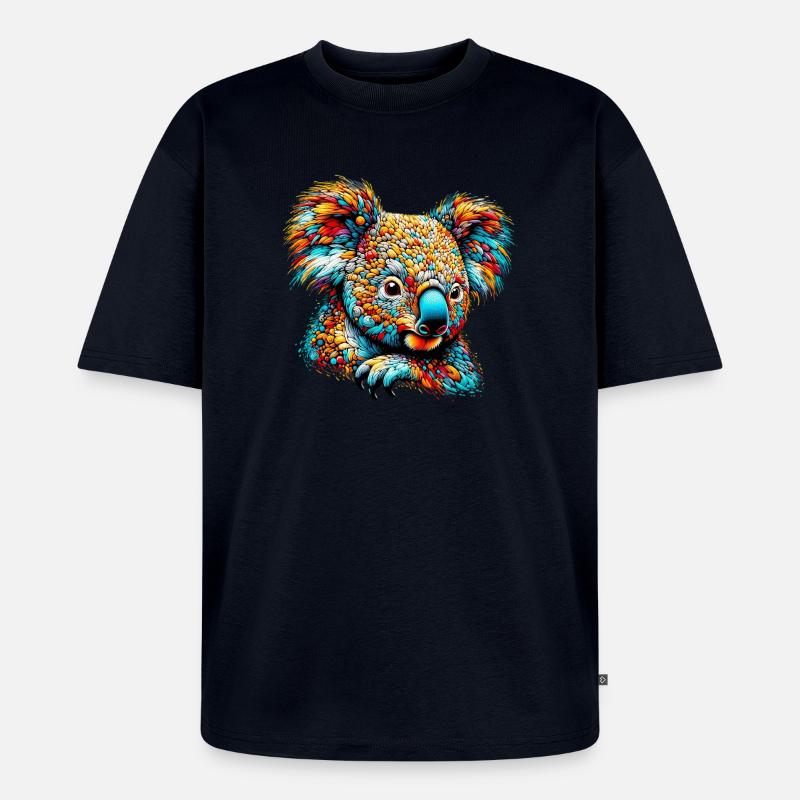 Koala - Unisex Premium Oversized Bio T-Shirt - Navy