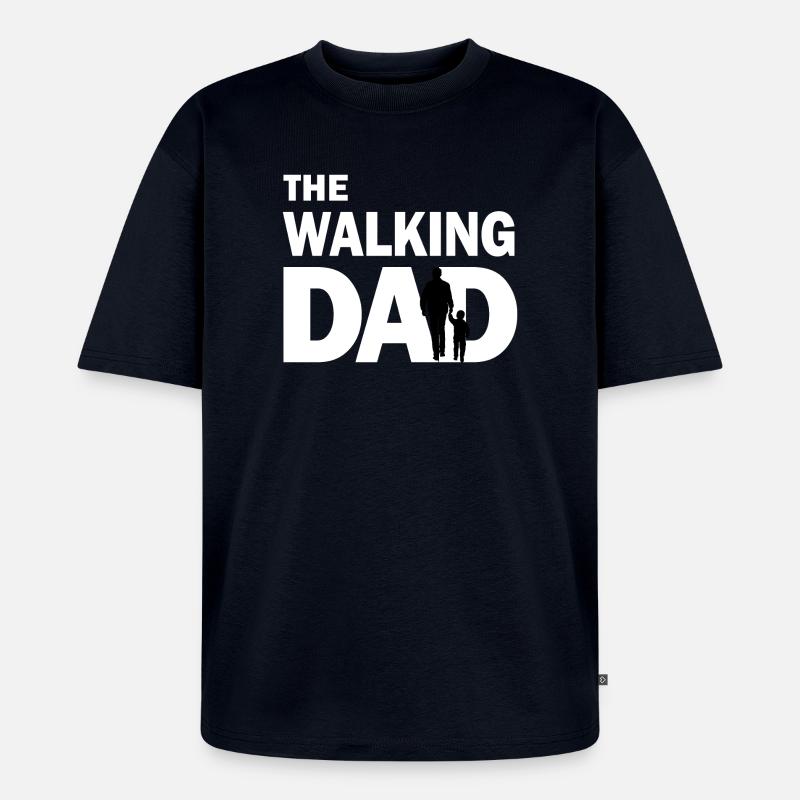 Der wandelnde Vater - Unisex Premium Oversized Bio T-Shirt - Navy