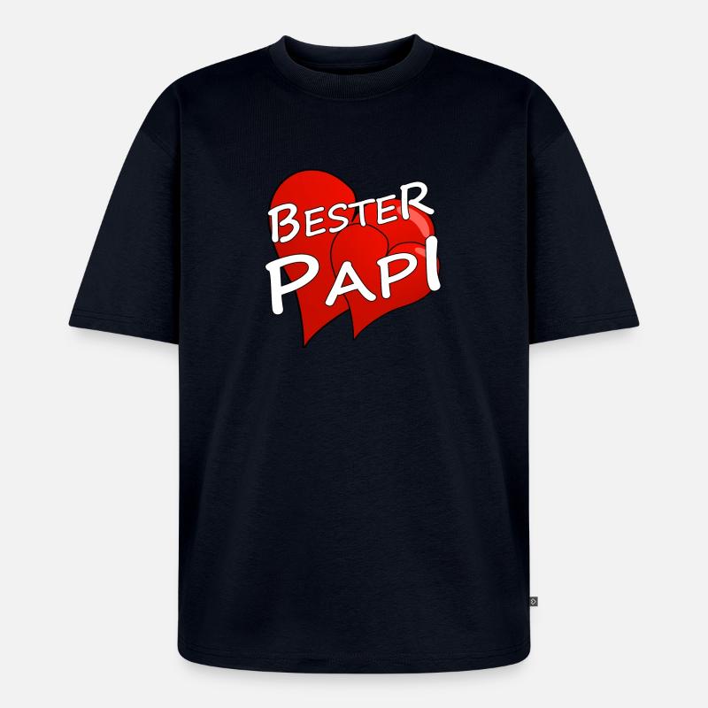 BESTER PAPI - Unisex Premium Oversized Bio T-Shirt - Navy