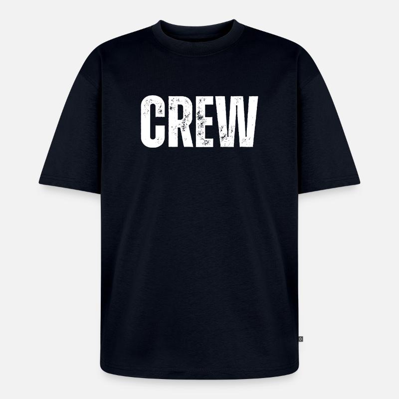 Crew - Unisex Premium Oversized Bio T-Shirt - Navy