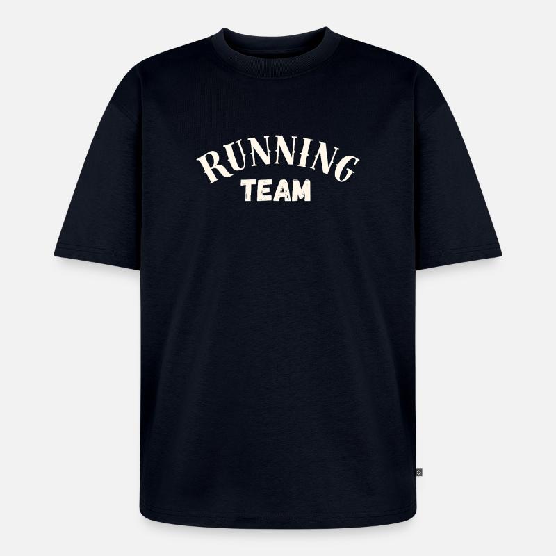 Équipe de course - T-shirt Premium bio oversize Unisexe - bleu marine