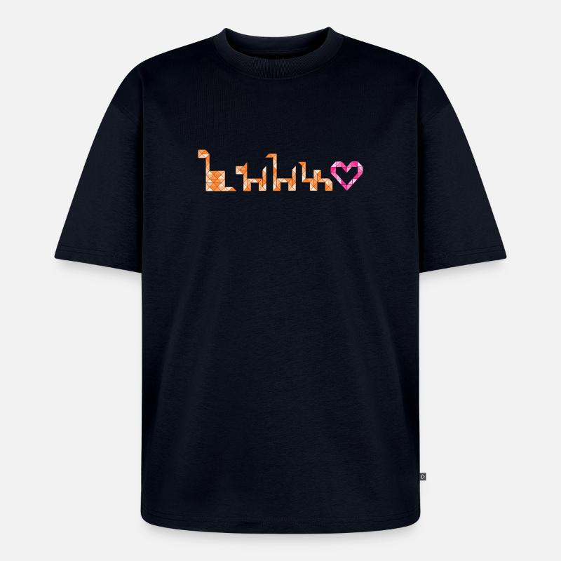 Triangle Creatures – From Snake to Camel - Unisex Premium Oversized Bio T-Shirt - Navy