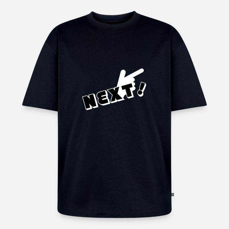 next man - Unisex Premium Oversized Bio T-Shirt - Navy
