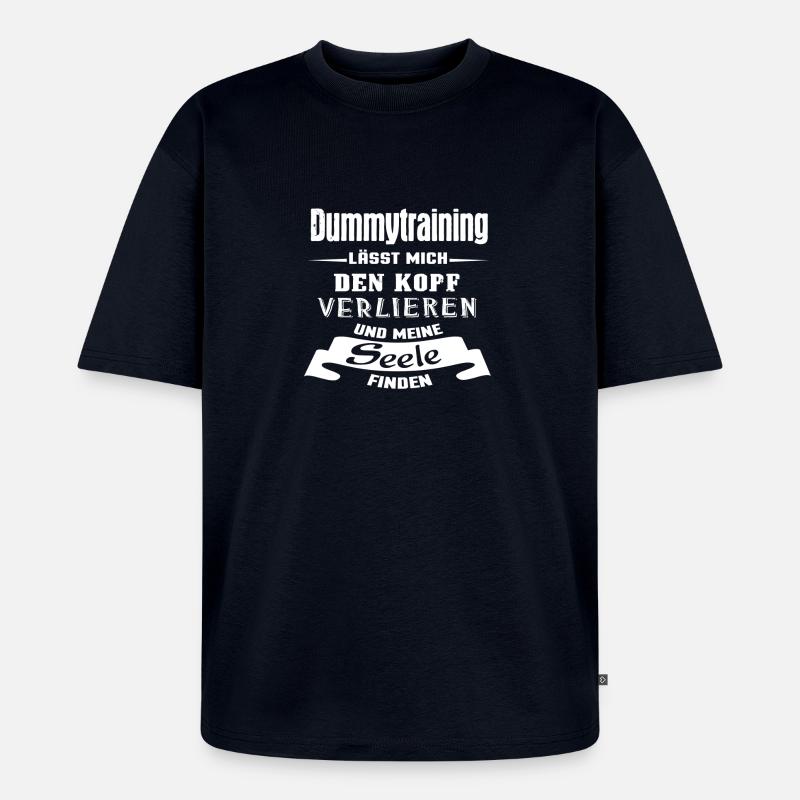 Dummytraining - Seele - Unisex Premium Oversized Bio T-Shirt - Navy