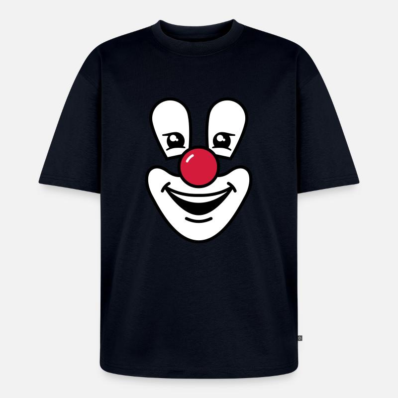 Clown - Unisex Premium Oversized Organic T-Shirt - navy