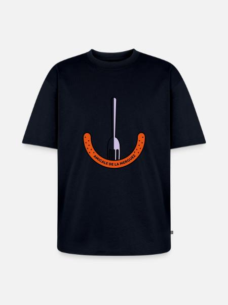 Amicale de la Merguez - Unisex Premium Oversized Organic T-Shirt - navy