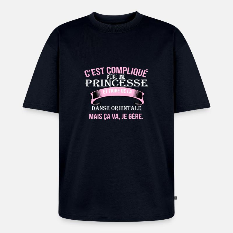 Danse orientale - T-shirt Premium bio oversize Unisexe - bleu marine