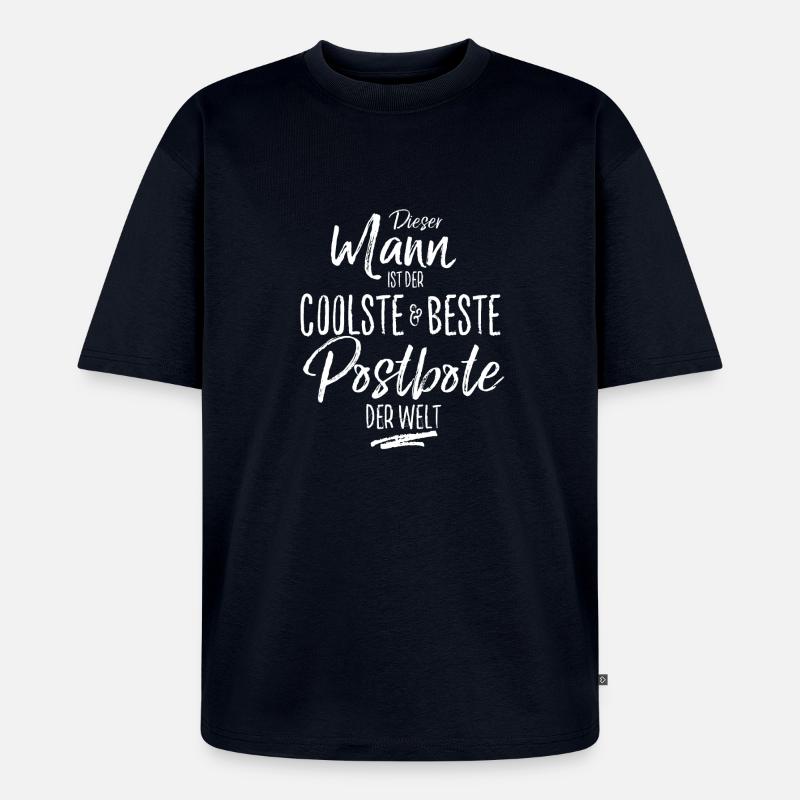 postbote - Unisex Premium Oversized Bio T-Shirt - Navy