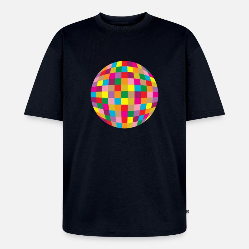 Disco ball - Unisex Premium Oversized Bio T-Shirt - Navy