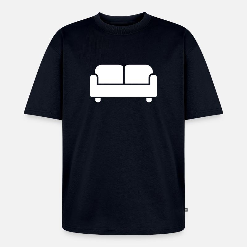 Sofa - Unisex Premium Oversized Bio T-Shirt - Navy