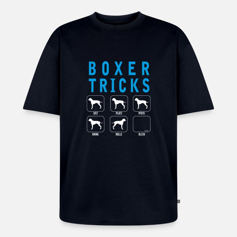 Boxer Tricks - Unisex Premium Oversized Bio T-Shirt - Navy