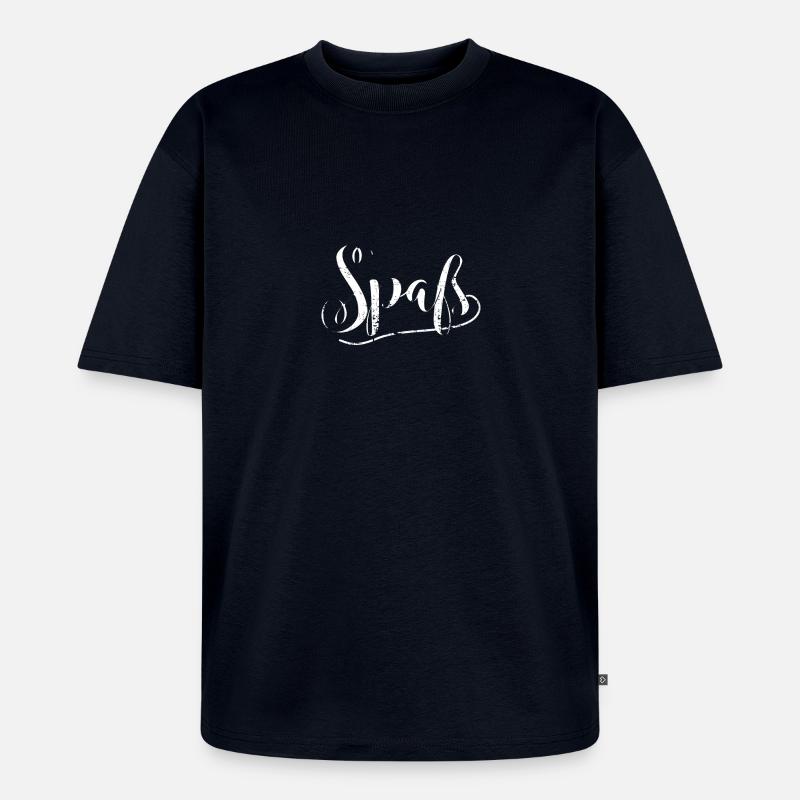 Spaß - Unisex Premium Oversized Bio T-Shirt - Navy