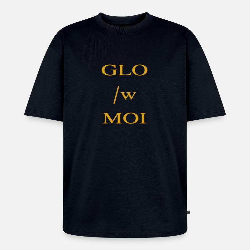 Schein mit mir - Unisex Premium Oversized Bio T-Shirt - Navy