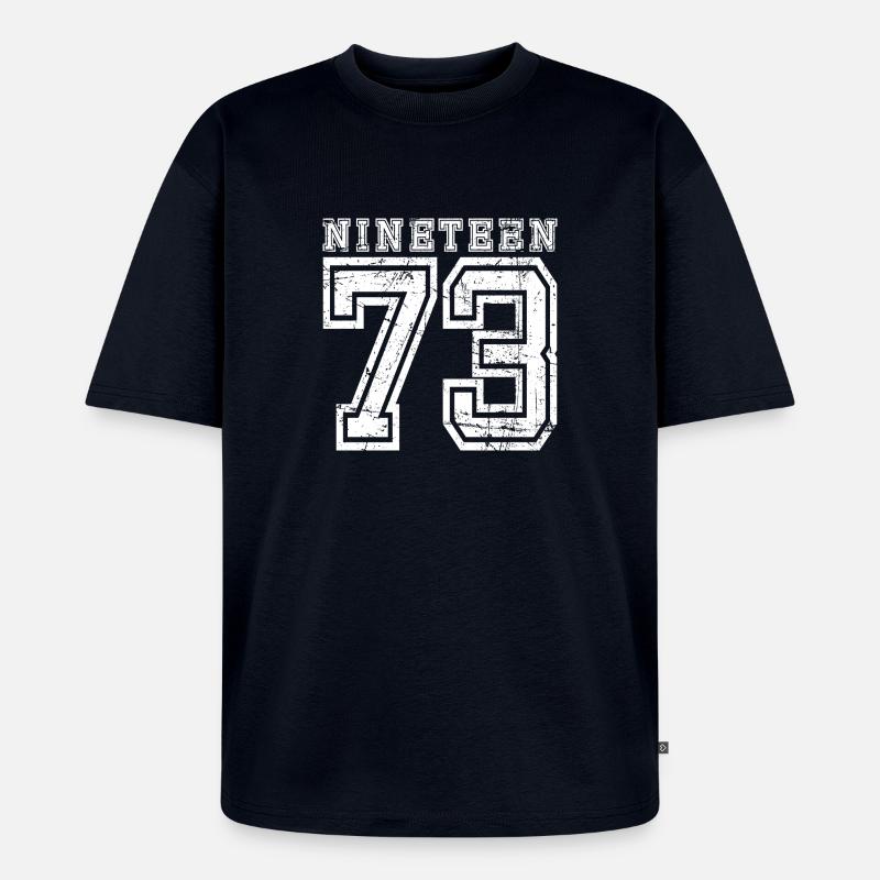 NINETEEN 1973 - Unisex Premium Oversized Bio T-Shirt - Navy