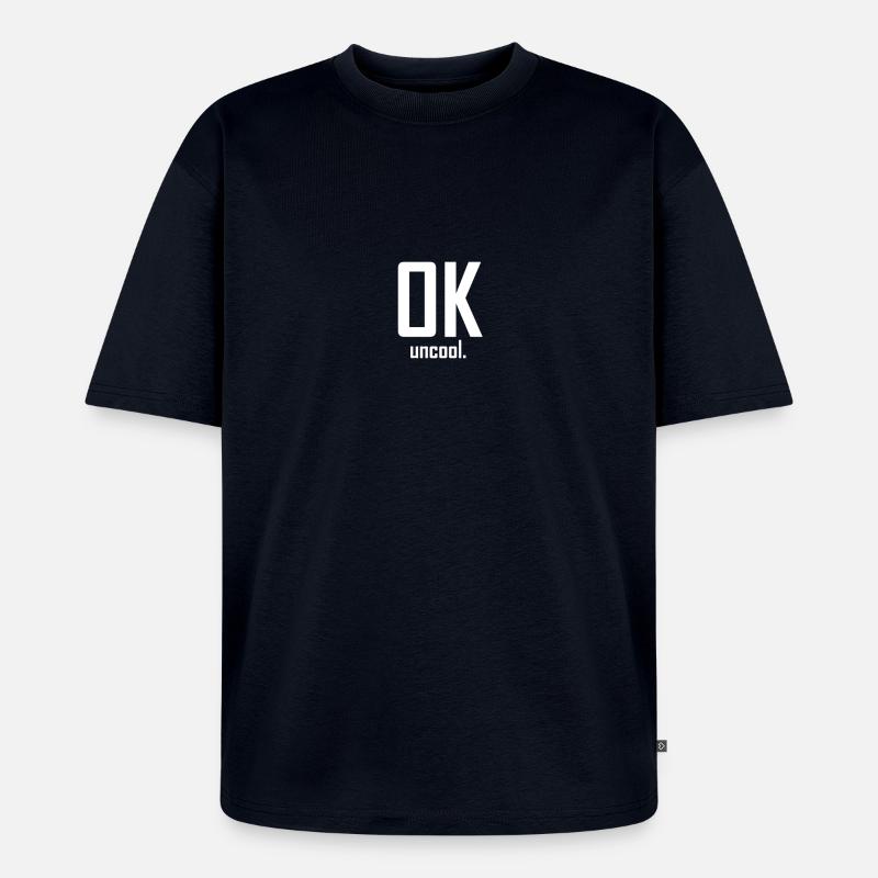 Ok uncool Geschenkidee Yung Hurn - Unisex Premium Oversized Bio T-Shirt - Navy
